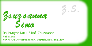 zsuzsanna simo business card